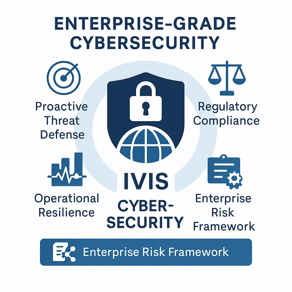 cybersecurity consulting, IT risk management, enterprise security strategy, cyber resilience, IVIS risk consulting, compliance and governance, threat modeling