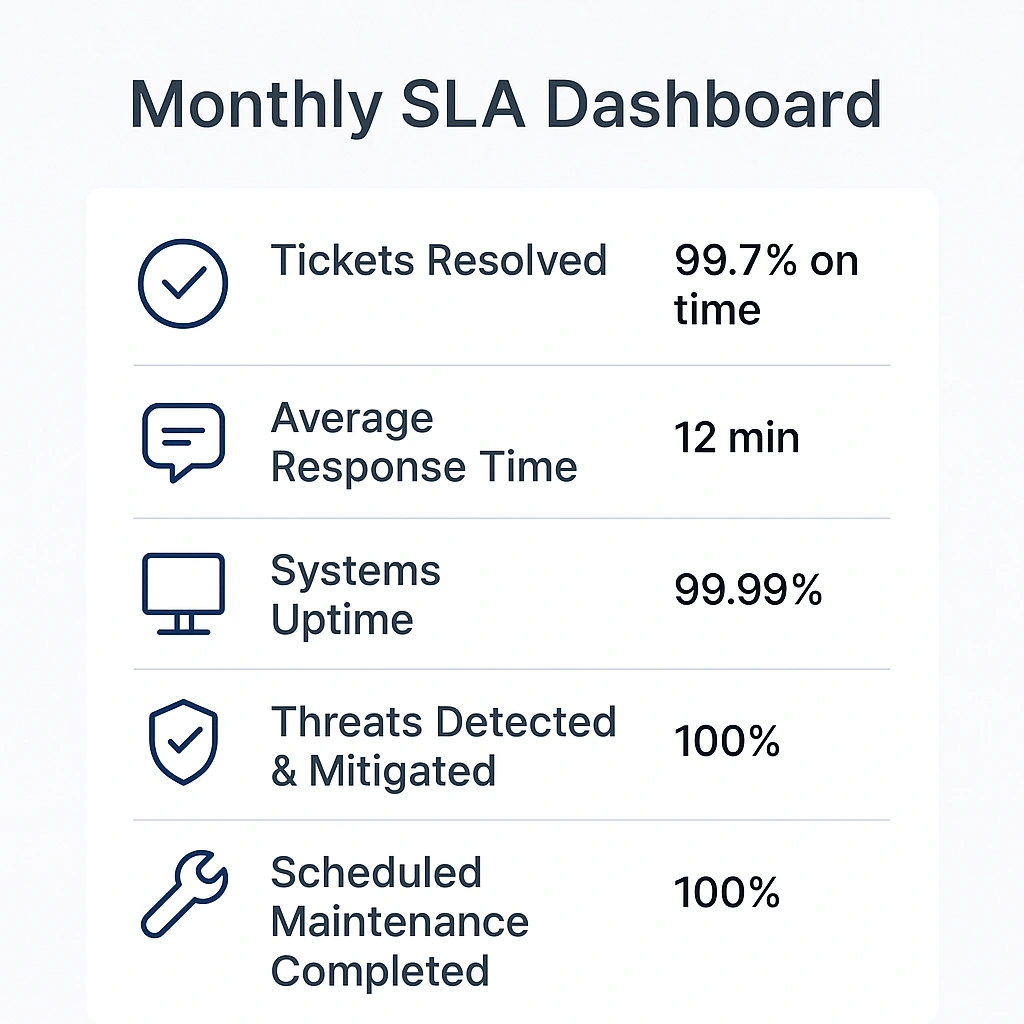 Managed IT Services, Infrastructure Management, Enterprise Support, Application Monitoring, IT Outsourcing, 24/7 NOC, Managed Cybersecurity, IVIS MTS, IT Operations Services