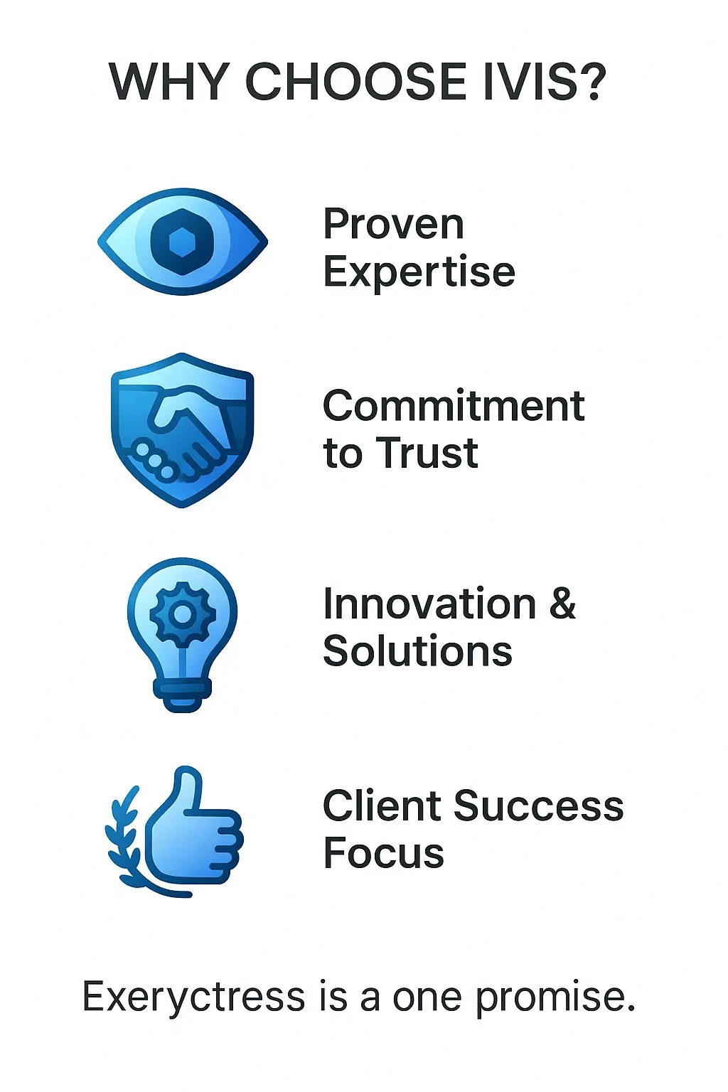 IVIS service promise, technology service excellence, enterprise IT quality, client satisfaction, IVIS delivery standards, trusted IT solutions